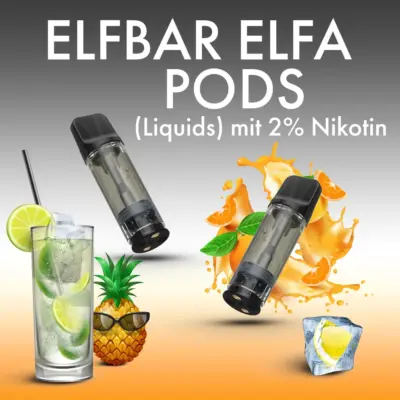 ELFA Pods mit 2% Nikotin