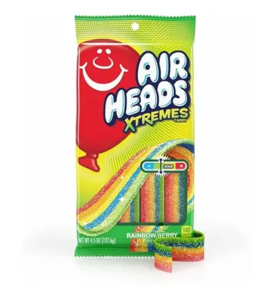 Airheads Xtremes Peg Bag Rainbow Berry VE: 12 Stück a 127,6g