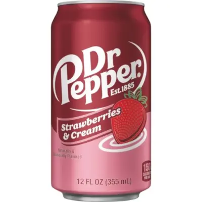 Dr Pepper Strawberries & Cream VE: 12 x 355ml
