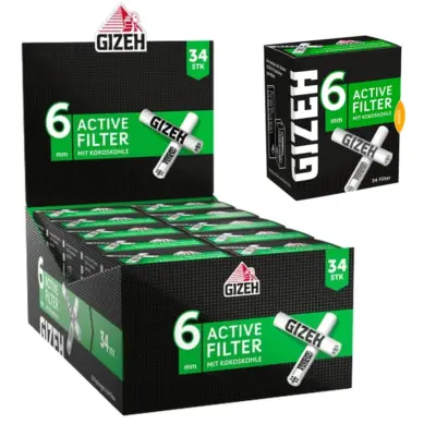 Gizeh Active Filter 6mm - VE: 10 x 34 Filter