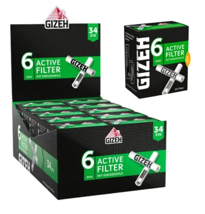 Gizeh Active Filter 6mm - VE: 10 x 34 Filter