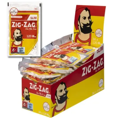 ZIG-ZAG Spezial Drehfilter slim 6mm - VE: 34 x 120 Stück