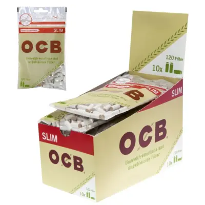 OCB Organic Slim Filter 6mm - VE: 10 x 120 Stück