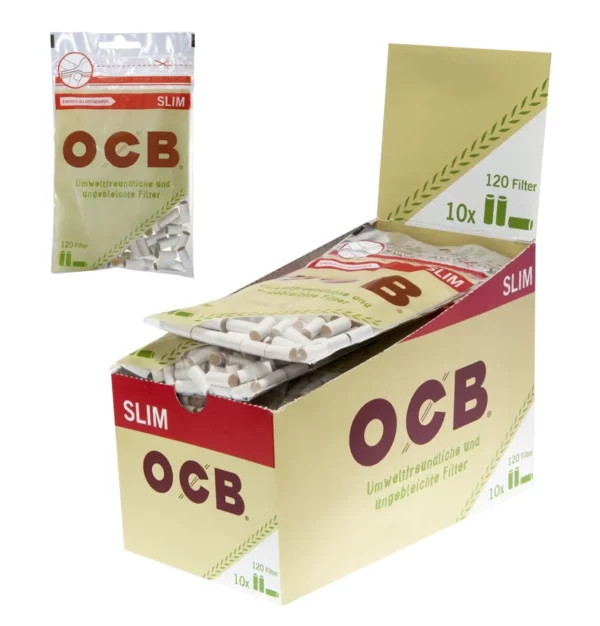 OCB Organic Slim Filter 6mm - VE: 10 x 120 Stück