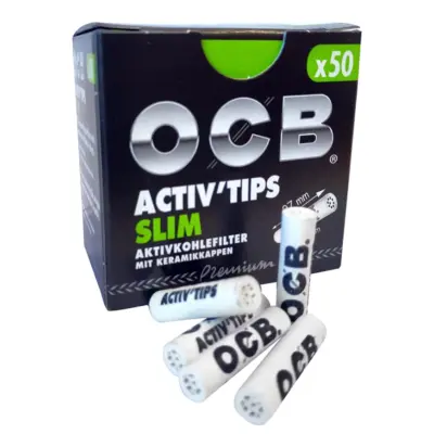 OCB Activ Tips slim 7mm - VE: 10 x 50er Box