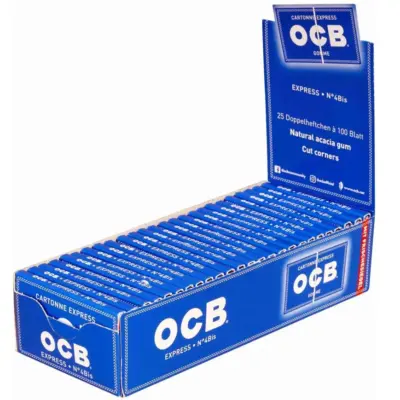 OCB Blau Gummizug -  VE: 25 x 100 Blatt