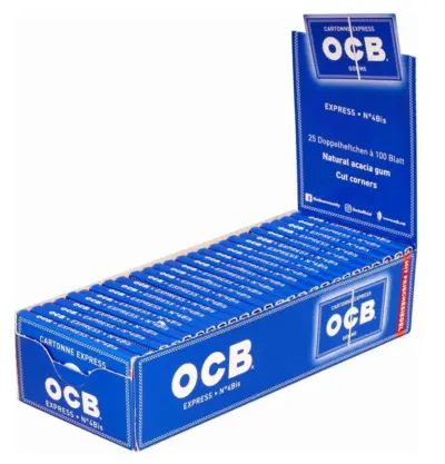 OCB Blau Gummizug -  VE: 25 x 100 Blatt