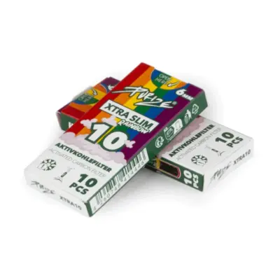 Purize Aktivkohlefilter - XTRA Slim Size 5,9mm Farbe Regenbogen - VE: 20 x 10 Filter