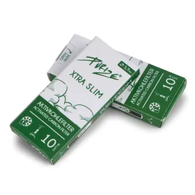 Purize Aktivkohlefilter - XTRA Slim Size 5,9mm Farbe Weiß - VE: 20 x 10 Filter