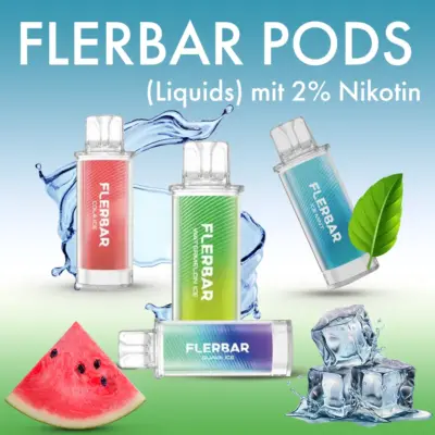 Flerbar Pods mit 2% Nikotin