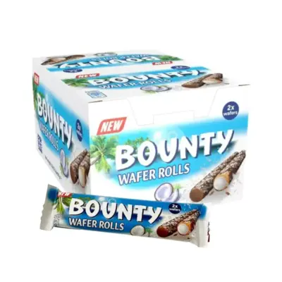 Bounty Wafer Roll Display VE: 12 Packungen x 22,54g