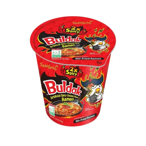Buldak Double Spicy Cup VE: 30 Stück a 70g