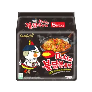 Buldak Samyang Noodles Hot Chicken VE: 8 Stück x 5 Pack x 140g