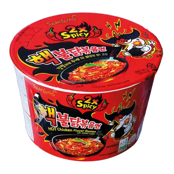 Buldak Nood Cup Bigbowl Double Spicy VE: 16 Packungen x 105g