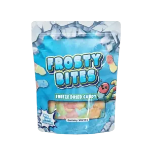 Frosty Bites Sour Worms VE: 24 Packungen x 50g
