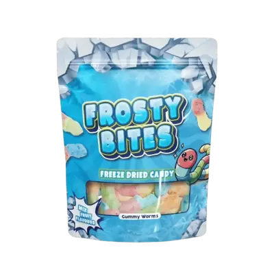 Frosty Bites Sour Worms VE: 24 Packungen x 50g