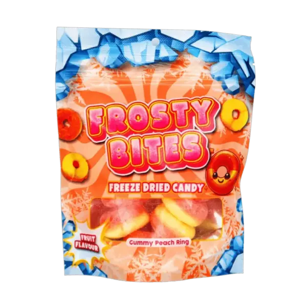Frosty Bites Peach Ring VE: 24 Packungen x 50g