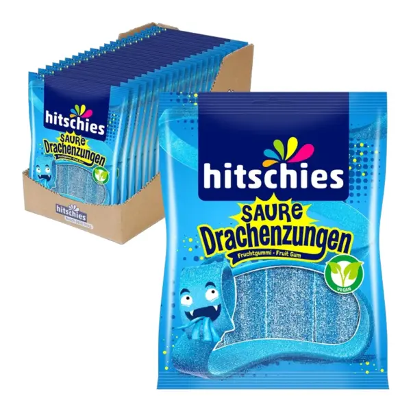 Hitschies Drachenzungen Blau VE: 20 Packungen x 125g