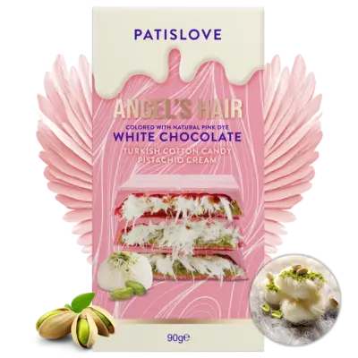 Patislove Angel Hair Schokolade ROSA VE: 10 Packungen x 90g