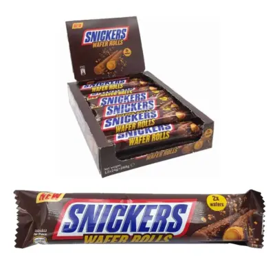 Snickers Wafer Roll Display VE: 12 Packungen x 24g