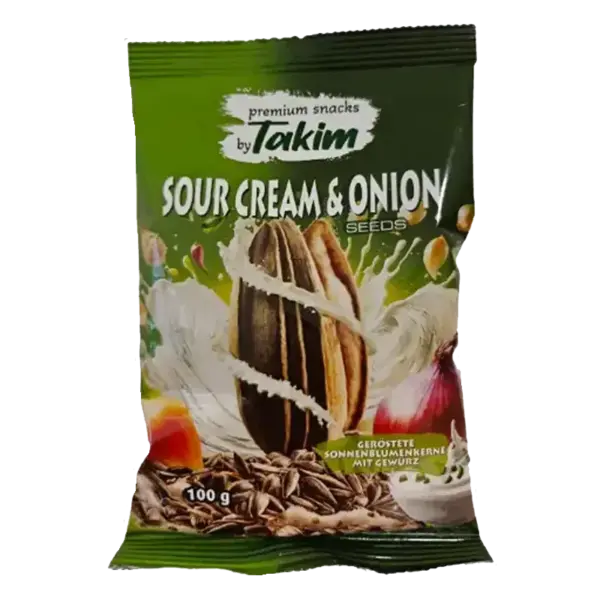 Takim's Sonnenblumenkerne Sour Cream&Onion VE: 42 Packungen x 100g