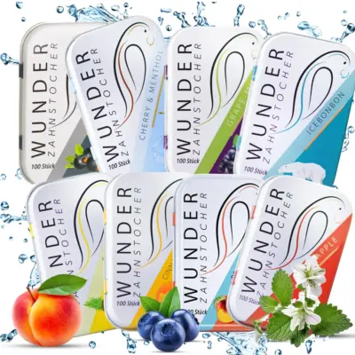 Wunderzahnstocher verschiedener Geschmack VE: 10 Packungen