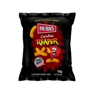 Herr’s Carolina Reaper Cheese Curls VE: 11 Packungen x 12 Tüten a 113g