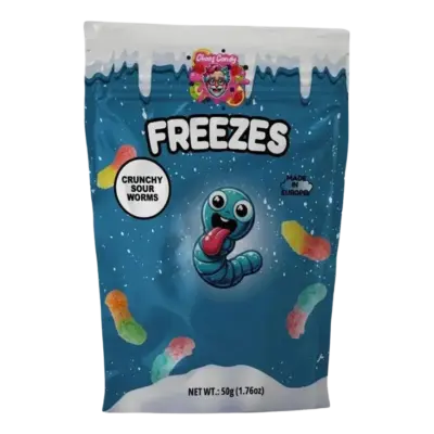 Chaos Candy Freezes - Crunchy Sour Worms VE: 24 Stück a 50g