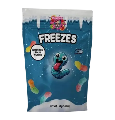 Chaos Candy Freezes - Crunchy Sour Worms VE: 24 Stück a 50g