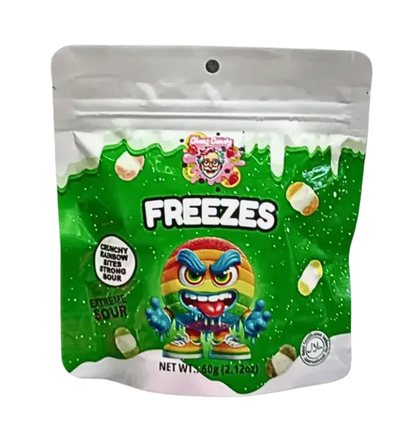 Chaos Candy Freezes - Crunchy Rainbow Bites Strong Sour VE: 24 Stück a 60g