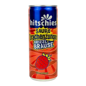 Hitschies Saure Drachenzungen brizzl Brause Erdbeere VE: 24 x 250ml