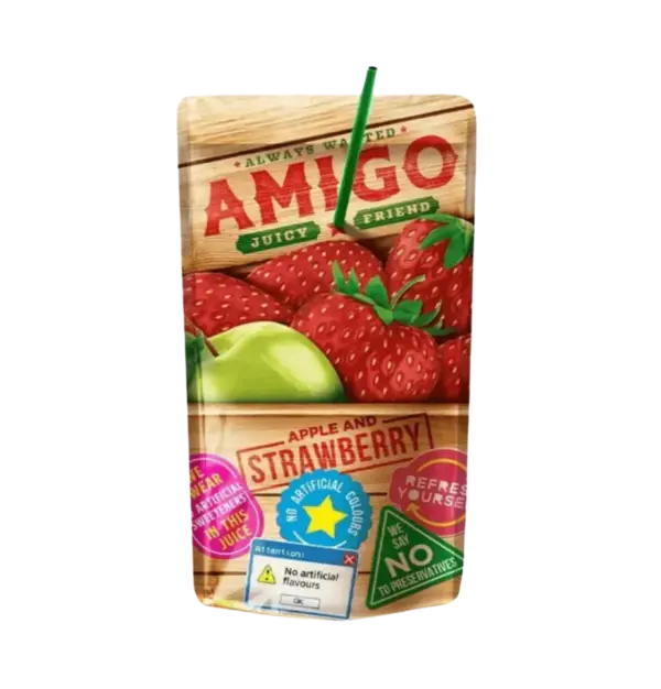 Amigo - Apple & Strawberry VE: 8 x 200ml