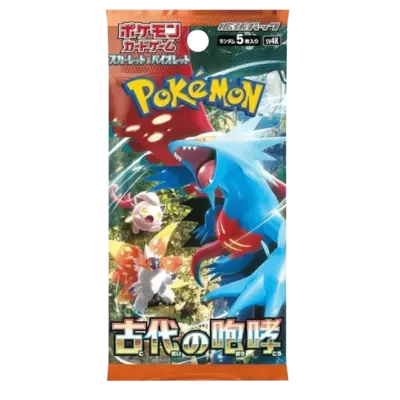 Ancient Roar (sv4k) VE: 1 Packung mit 30 Boostern a 5 Karten