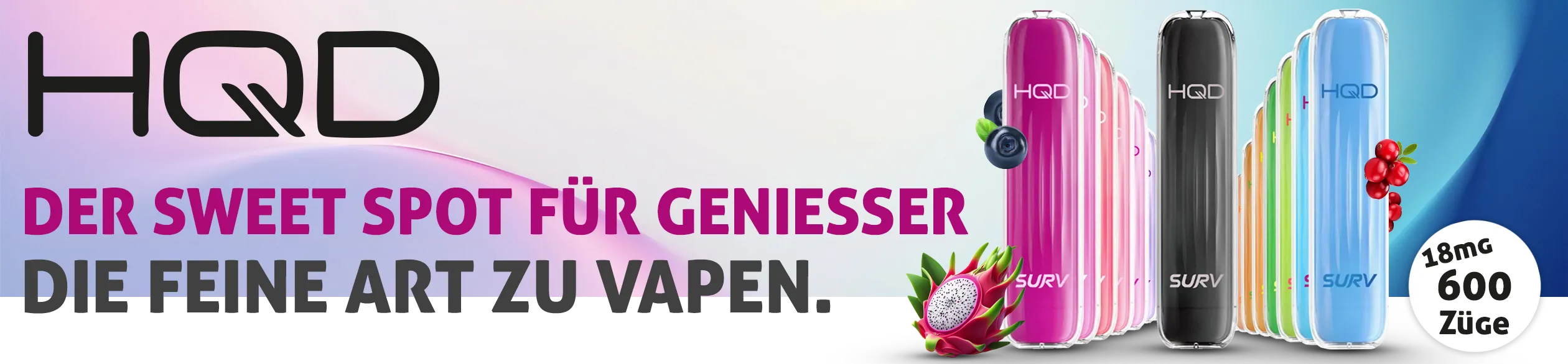 HQD Vapes mit 1,8% Nikotin – Headerbild