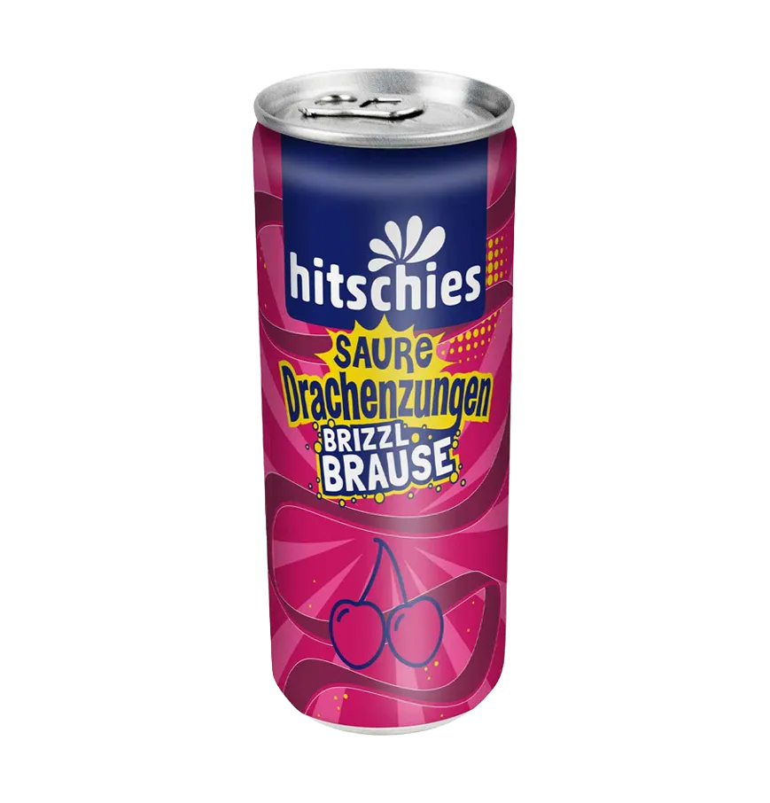 Hitschies Kirsche Brause Getränk VE: 24 Dosen a 0,25l