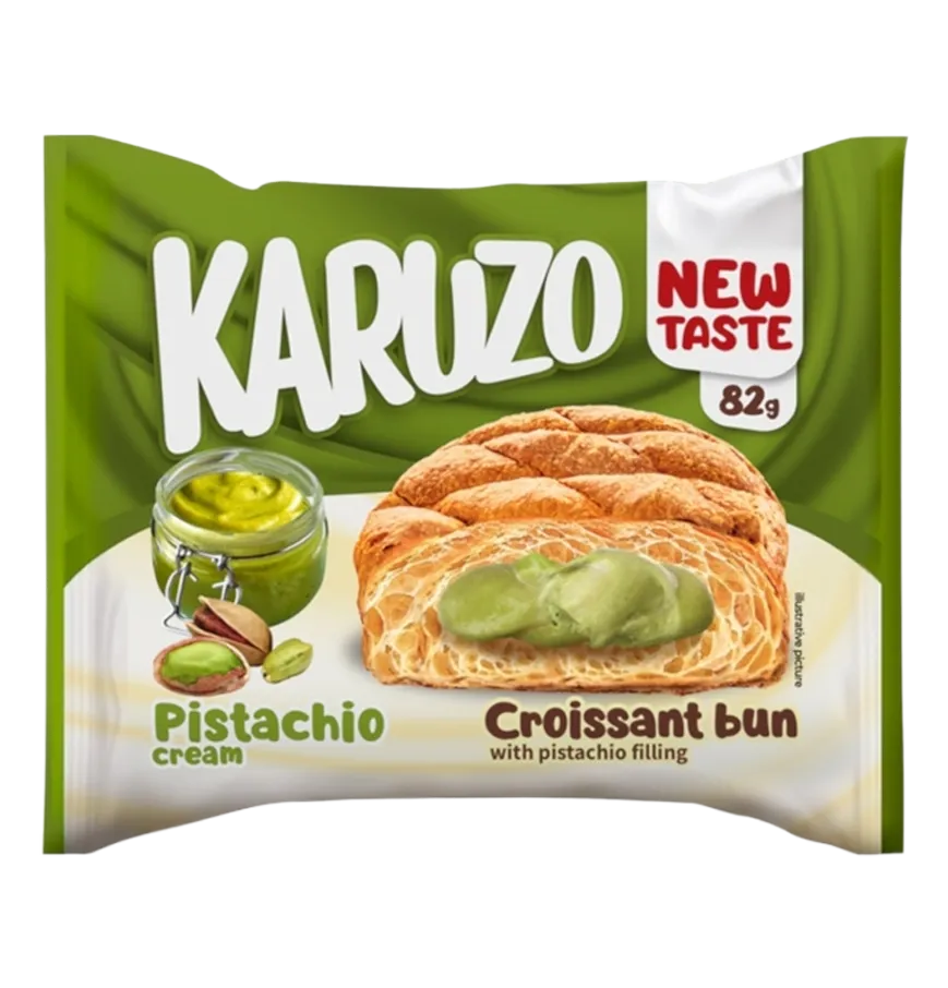Karuzo Croissant Pistaziencreme VE: 24 Stück a 82g