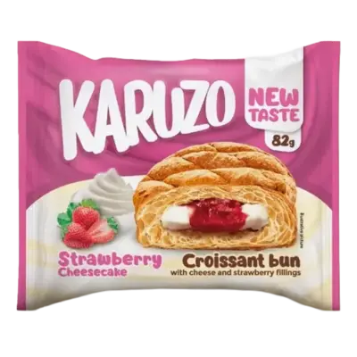 Karuzo Croissant Strawberry Cheesecake VE: 24 Stück a 82g