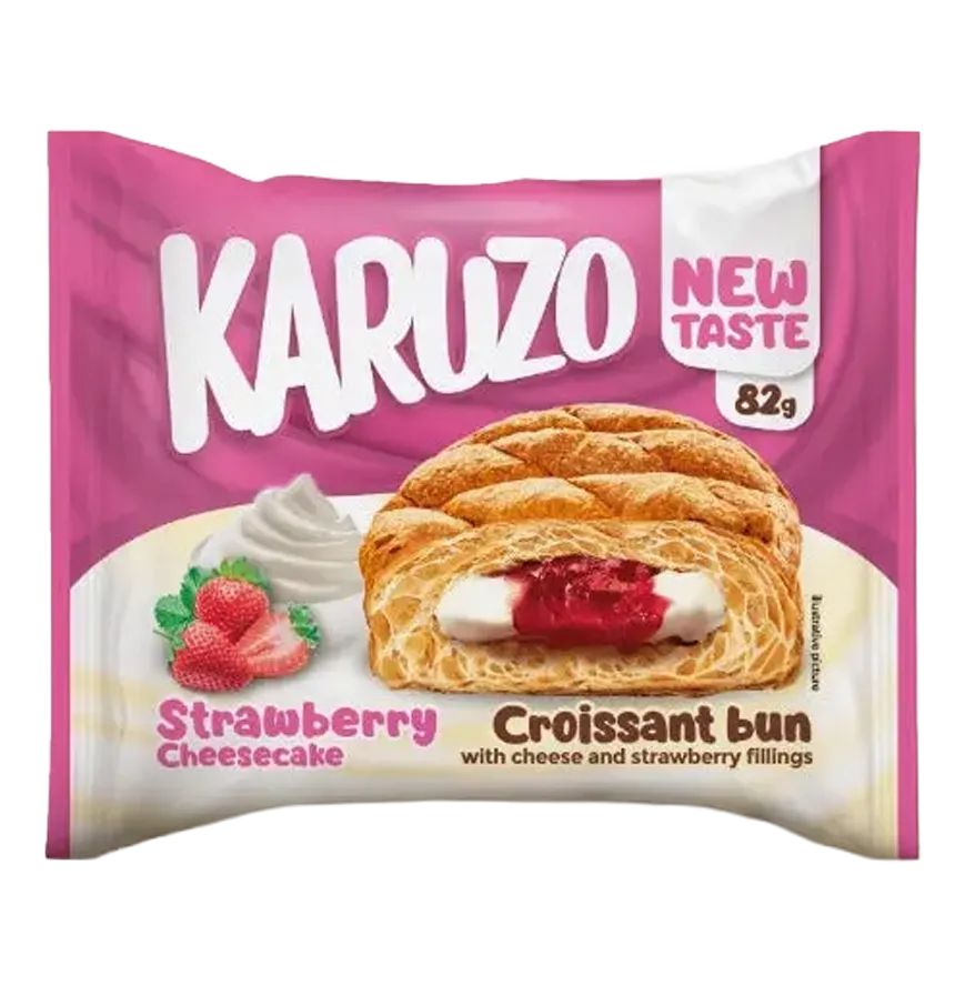Karuzo Croissant Strawberry Cheesecake VE: 24 Stück a 82g