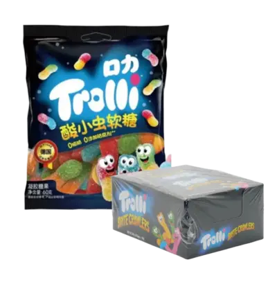 Trolli Sour Worm China Display VE: 10 Stück a 60g