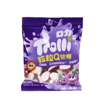 Trolli Chewy Ball Grape China Display VE: 10 Stück a 60g