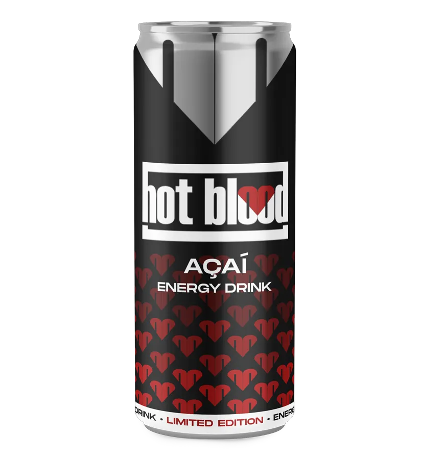 Hot Blood Energy Acai VE: 24 Dosen a 0,25l