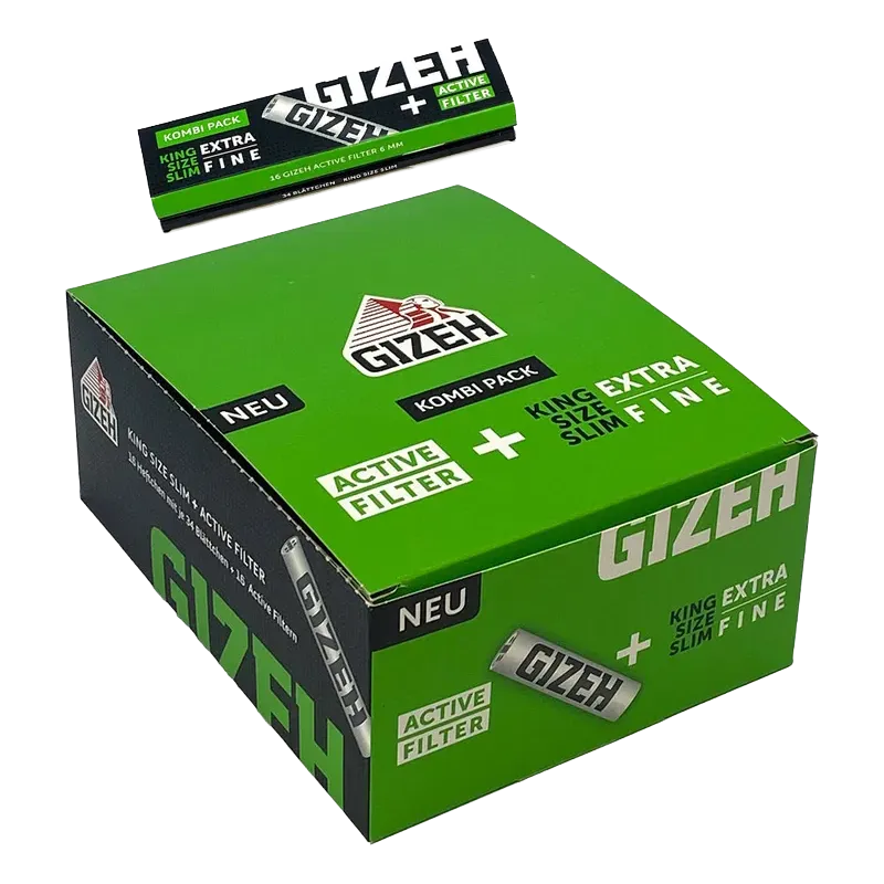 Gizeh Black KSS & Active Filter VE: 16 Heftchen + 34 Blättchen + 16 Active Filter