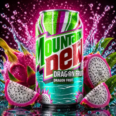 Mountain Dew - Dragon Fruit VE: 12 Stück a 0,355l