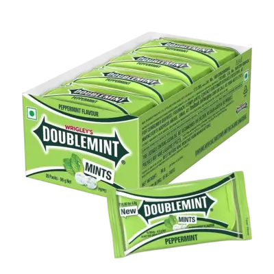 Wrigley's Doublemint Peppermint Sticks Display VE: 20 x 13g