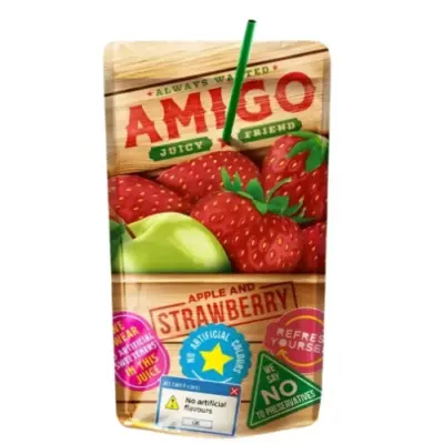 Amigo - Apple & Strawberry VE: 8 x 200ml