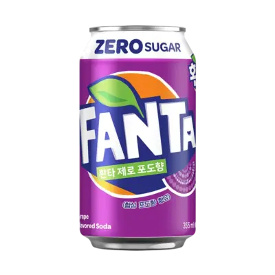 Fanta - Grape Zero Korea VE: 12 x 355ml