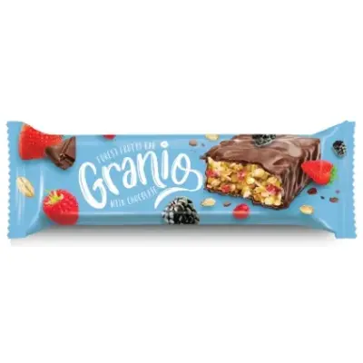 Granio Riders - Milchschokolade Forest Fruit Bar VE: 24 x 40g