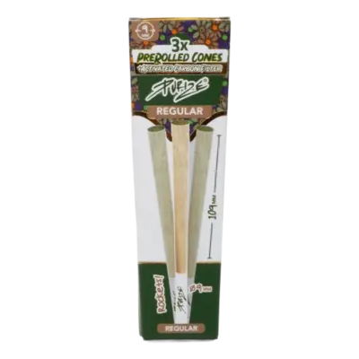 Purize Pre Rolled Cones 3x Regular Size 9 MM 3er Pre-Rolled inkl. Filter und Stopfhilfe VE: 30 x 3 Prerolled