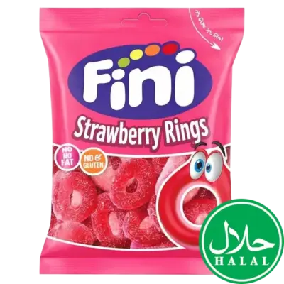 FINI HELAL Strawberry Rings VE: 12 x 75g