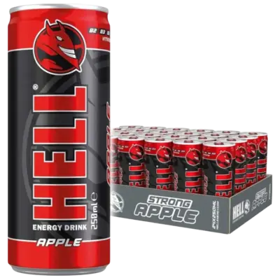 Hell Energy Drink – Apple Flavour VE: 24 x 250ml